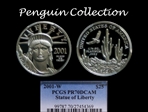 2001-W $25 Statue of Liberty PR70DCAM