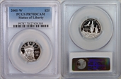2001-W $25 Statue of Liberty PR70DCAM