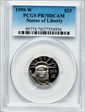 1999-W $25 Statue of Liberty PR70DCAM