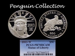 2003-W $50 Statue of Liberty PR70DCAM