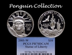 2001-W $10 Statue of Liberty PR70DCAM