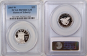 2005-W $25 Statue of Liberty PR70DCAM