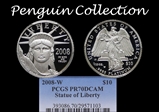 2008-W $10 Statue of Liberty PR70DCAM