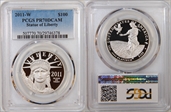 2011-W $100 Statue of Liberty PR70DCAM