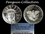 2005-W $100 Statue of Liberty PR70DCAM