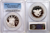 2005-W $100 Statue of Liberty PR70DCAM