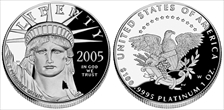 2005-W $100 Statue of Liberty PR70DCAM