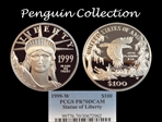 1999-W $100 Statue of Liberty PR70DCAM