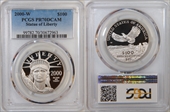 2000-W $100 Statue of Liberty PR70DCAM