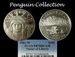 2002-W $100 Statue of Liberty PR70DCAM
