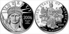 2006-W $100 Statue of Liberty PR70DCAM