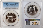 2014-W $100 Statue of Liberty PR70DCAM