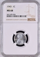 1943 1C MS68
