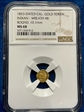 1853 California Gold Token Indian Wreath #8-Round MS 68
