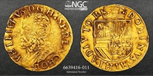 1555-81 1/2 Reaal D’Or Holland AU 58