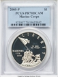 2005-P $1 Marine Corps PR70DCAM