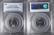 1951 5C Low Relief AU58
