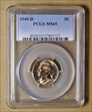1949-D 5C MS65