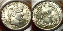 1916 10C Barber MS64