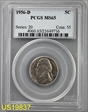 1956-D 5C MS65