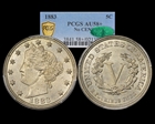 1883 5C No CENTS AU58+