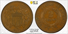 1867 2C AU58BN