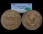 1865 2C Fancy 5 AU58BN