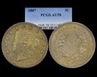 1887 5C AU58