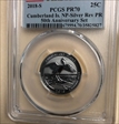 2018-S 25C Cumberland Is. NP-Silver Rev PR 50th Anniversary Set First Strike PR70