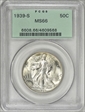 1939-S 50C MS66