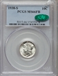 1938-S 10C MS66FB
