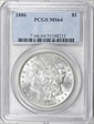 1886 $1 MS64