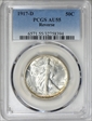 1917-D 50C Reverse AU55