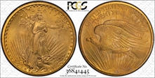 1907 $20 Saint-Gaudens MS65+ 