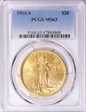 1915-S $20 MS63