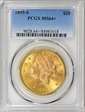 1895-S $20 MS64+