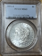 1891-S $1 MS63