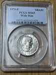 1979-P SBA$1 Wide Rim MS65