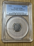 1835 H10C Large Date, Small 5C VF20