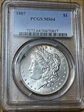 1887 $1 MS64