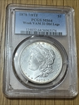 1878 7/8TF $1 VAM 33, Doubled Legs MS64