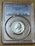 1976-S 25C Silver MS67