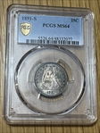 1891-S 25C MS64