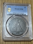 1872 $1 VF20