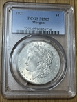 1921 $1 Morgan MS65