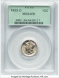 1925-D 10C MS64FB