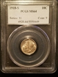 1918-S 10C MS64