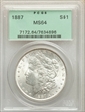 1887 $1 MS64