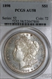 1898 $1 AU58