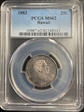 1883 25C Hawaii MS62